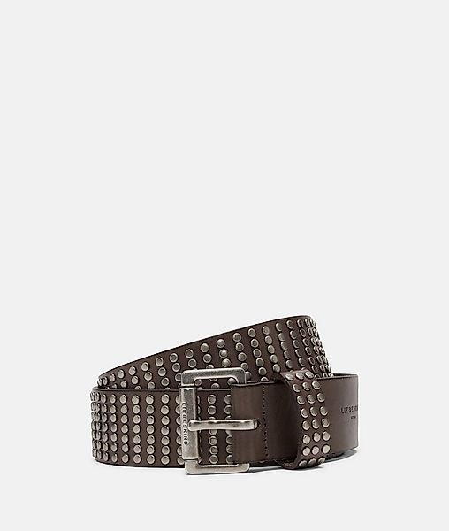 Liebeskind Berlin Ledergürtel Taillengürtel Breiter Nietengürtel aus Rindsl günstig online kaufen