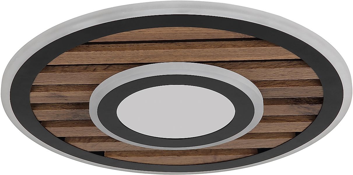 GLOBO LIGHTING LED Deckenleuchte »WOODY« LED-Modul 1 Stk. Warmweiß Deckenla günstig online kaufen