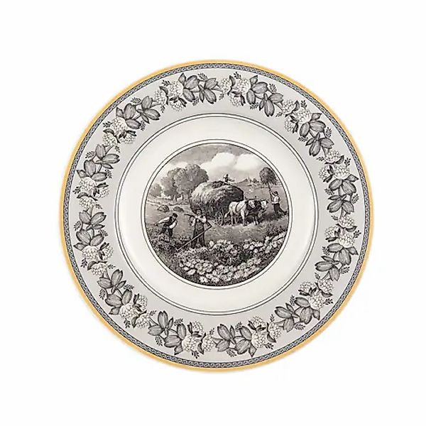 Villeroy & Boch Speiseteller »Speiseteller Audun Ferme ø 27,1 cm weiß-grau- günstig online kaufen
