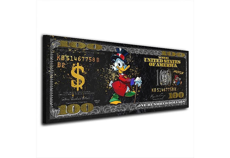 Artedinoi Leinwandbild Rich Duck Pop Art Comic Leinwandbild Wandbild Deko K günstig online kaufen