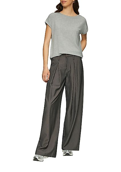 QS Kurzarmshirt mit Ärmelaufschlag günstig online kaufen