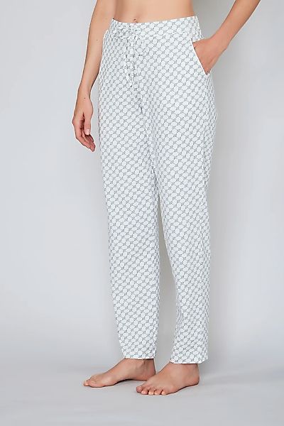 JOOP Pyjamahose "Cosy" mit Tunnelzug und Bindeband, Cornflower-Allover günstig online kaufen