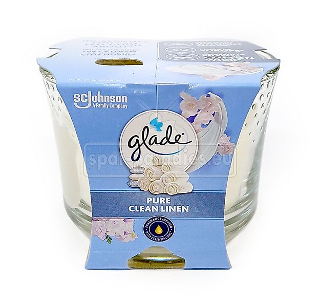 SC JOHNSON Duftkerze Glade Langanhaltende Duftkerze Pure Clean Linen, 204 g günstig online kaufen