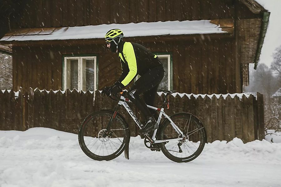 FORCE Fahrradhose Trägerhose SHARD WINDSTER mit Pad schwarz -5 °C bis +5 °C günstig online kaufen