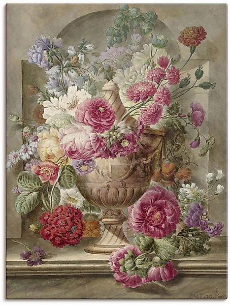 Artland Wandbild »Vase mit Blumen.« Arrangements 1 Stk. tlg. als Leinwandbi günstig online kaufen
