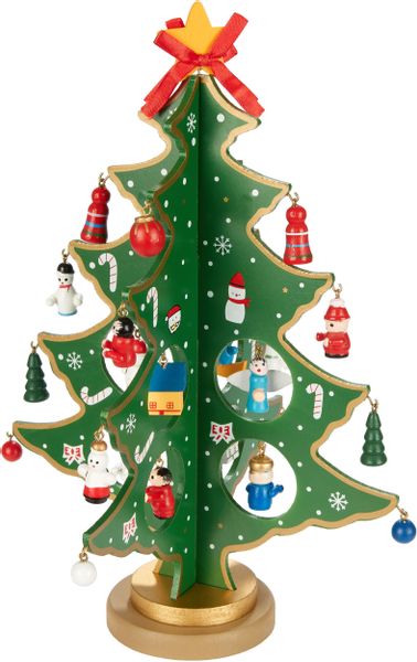 BRUBAKER Weihnachtsfigur Mini Weihnachtsbaum aus Holz günstig online kaufen