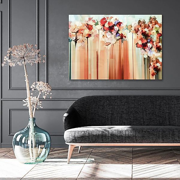 queence Leinwandbild "Die Blüten" Blumenbilder  Blätter  Blätterbilder 1 St günstig online kaufen