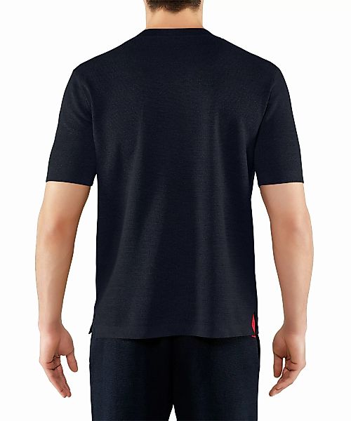 FALKE Herren T-Shirt Rundhals, L, Blau, Uni, Leinen, 60072-643704 günstig online kaufen