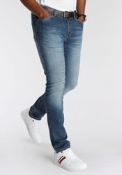 DELMAO Stretch-Jeans "Reed" gerader Beinschnitt, Used-Look-Waschung, günstig online kaufen