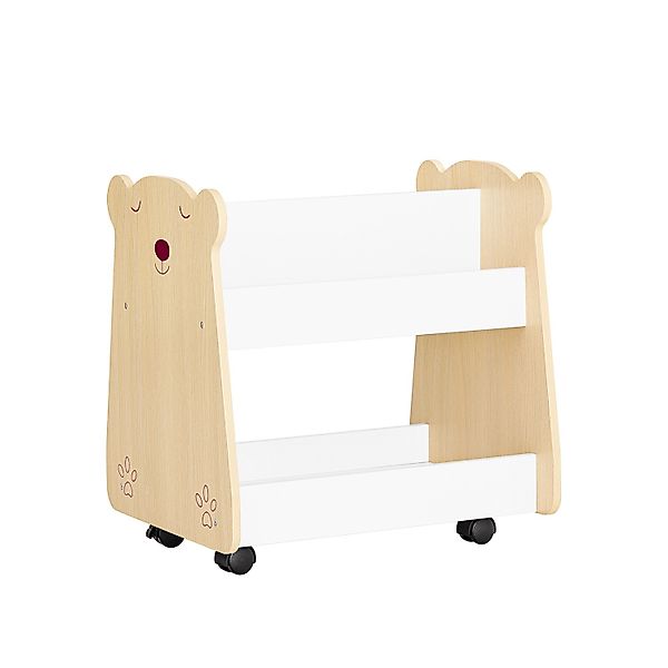 SoBuy Kinderregal mit Rollen Bücherregal Aufbewahrungsregal KMB103-WN günstig online kaufen