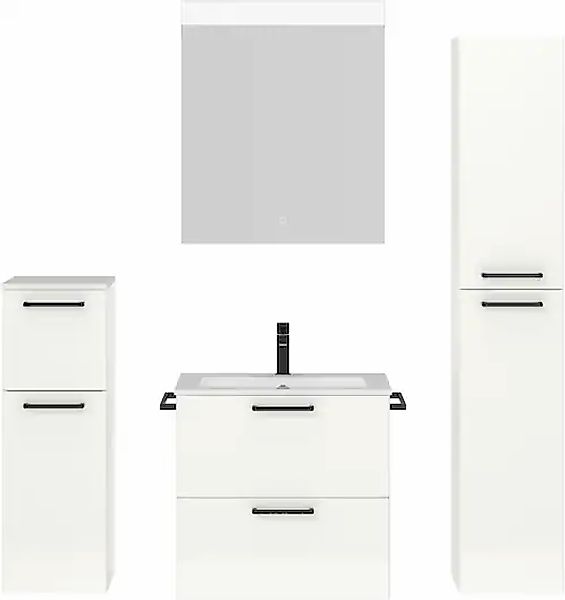 nobilia® Badmöbel-Set »Tolvina« vormontiert, mit Soft-Close, 4 Stk. tlg. günstig online kaufen
