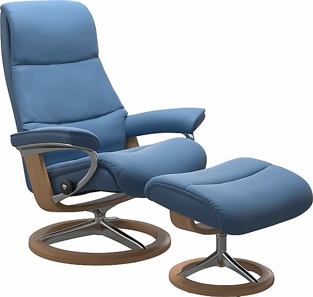 Stressless "View" Set, Relaxsessel mit Hocker, mit Signature Base, Größe S, günstig online kaufen