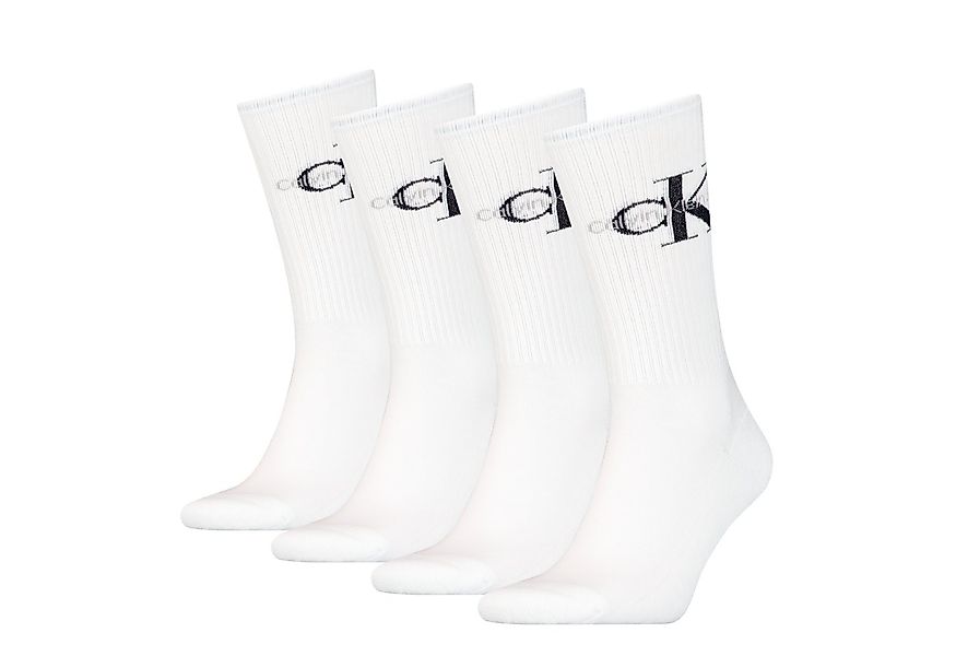 Calvin Klein Jeans Socken CKJ MEN SOCK 4P MONOGRAM ECOM (4 Paar) mit Logo a günstig online kaufen