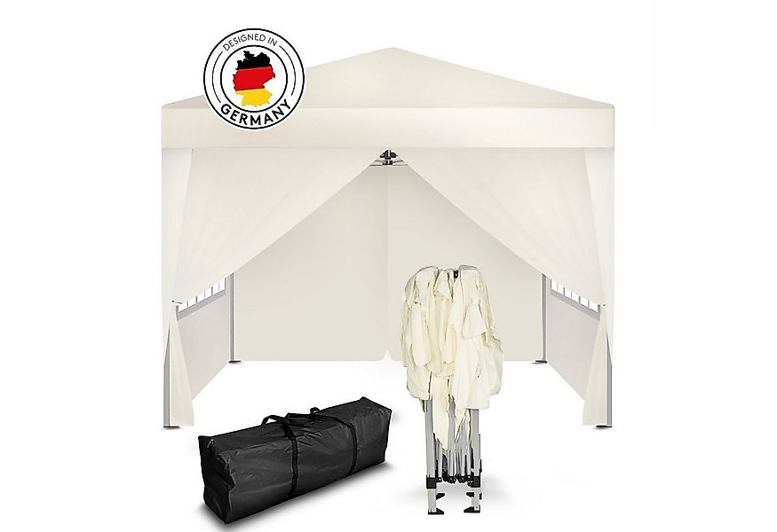 Kronenburg Faltpavillon 3x3 m wasserdicht - Gartenpavillon, Partyzelt stabi günstig online kaufen