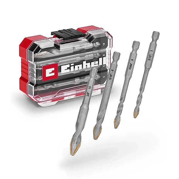 Einhell Fliesenbohrer-Set HM XS-Case 4-teilig Ø 5 mm - 10 mm günstig online kaufen