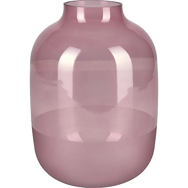 Vase Blush Bordeaux Glas 25,5 cm x Ø 18 cm Burgunderrot günstig online kaufen