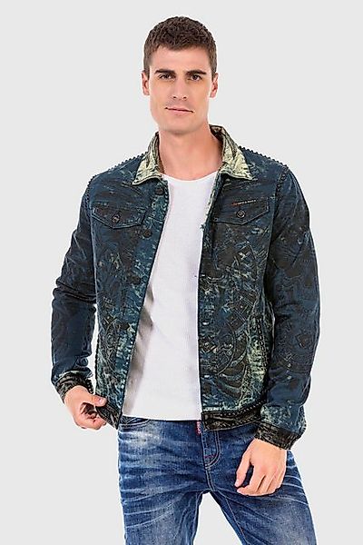 Cipo & Baxx Jeansjacke Jacke mit Allover-Print günstig online kaufen