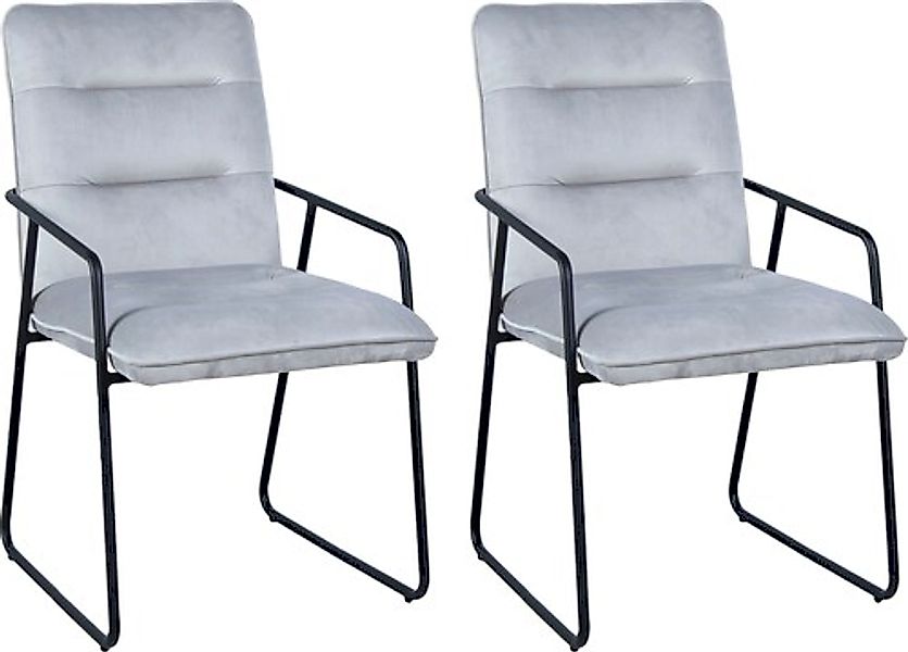 INOSIGN Polsterstuhl "Marla", (Set), 2 St., Samtvelours günstig online kaufen