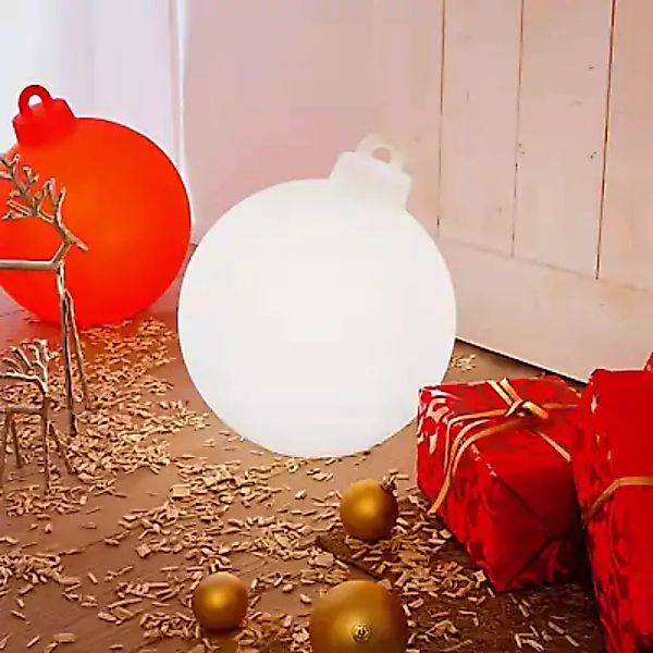 8 seasons design Shining Christmas Ball (Solar) Gartenleuchte weiß günstig online kaufen
