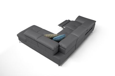 moebeloutlet.de Ecksofa Moebeloutlet.de–Italienisches Ledersofa mit Relaxfu günstig online kaufen