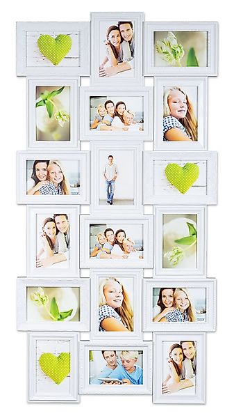 Levandeo® Bilderrahmen Collage, Bilderrahmen weiß 18 günstig online kaufen