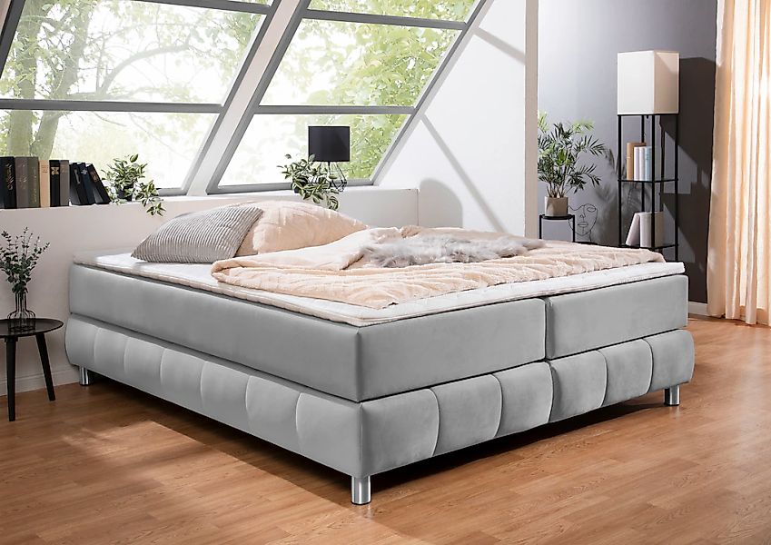 Home affaire Boxspringbett "Salo" Ohne Kopfteil, inkl. Topper, auch in Über günstig online kaufen