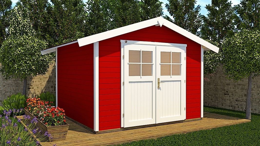weka Gartenhaus "122 Gr.2 schwedenrot" günstig online kaufen