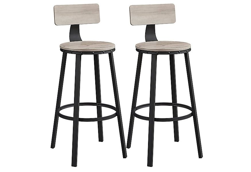 VASAGLE Barhocker Barstühle (Set, 2 St), Barhocker, 2er Set, Barstuhl, Küch günstig online kaufen