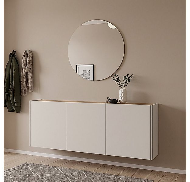 Lomadox Garderoben-Set LAPUA-01, (Spar-Set, 2-St., Garderobenspiegel Schuhs günstig online kaufen