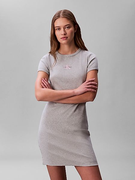 Calvin Klein Jeans Minikleid "MONOLOGO BABY RIB MINI DRESS" Ohne Tasche Fig günstig online kaufen