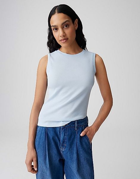 OPUS Tanktop Tanktop aus nachhaltigem BCI Cotton Mix Slim Fit günstig online kaufen