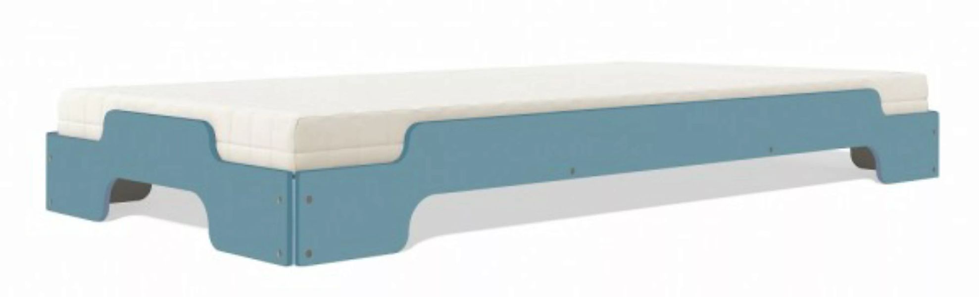 Stapelliege KLASSIK - Farbig silbertannenblau RAL 230 60 15 100 x 200 cm günstig online kaufen