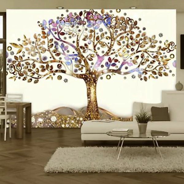 artgeist Fototapete Goldener Baum mehrfarbig Gr. 250 x 175 günstig online kaufen
