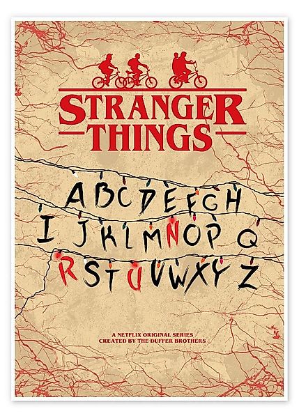 Posterlounge Wandbild Stranger Things (Englisch), HDMI2K, erhältlich als Po günstig online kaufen