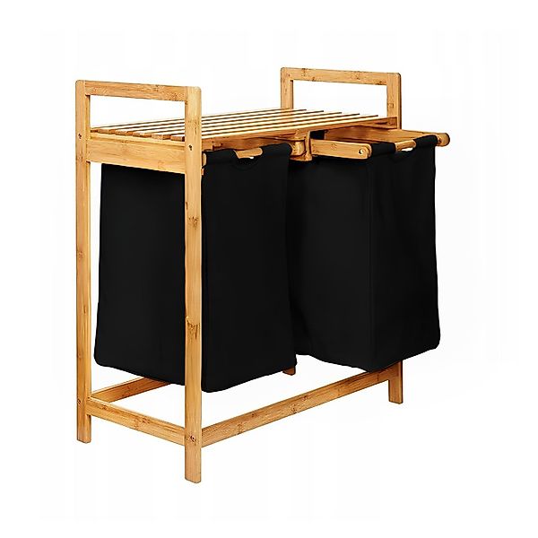 AD.CON Wäschekorb Bambus Wäschekorb Badezimmer Regal günstig online kaufen