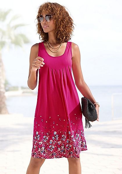 Beachtime Strandkleid mit Blumenprint, Minikleid, Sommerkleid, Strandkleid günstig online kaufen