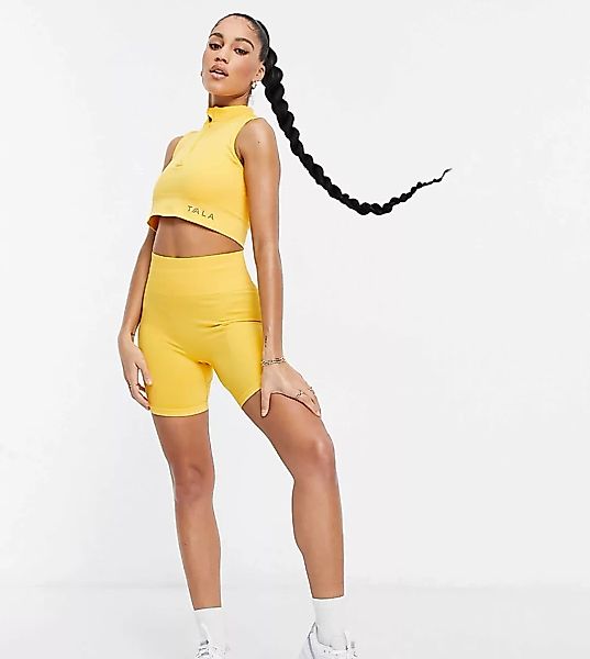 Tala – Hosta – Booty-Shorts in Gelb - exklusiv bei ASOS erhältlich günstig online kaufen