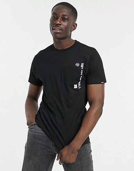 Vans – Quick Response Pocket – T-Shirt in Schwarz günstig online kaufen