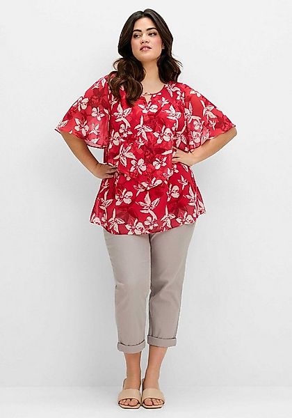 Sheego Klassische Bluse Tunika Kurzarm günstig online kaufen