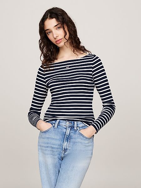 Tommy Jeans Langarmshirt TJW BRETON STRIPE günstig online kaufen