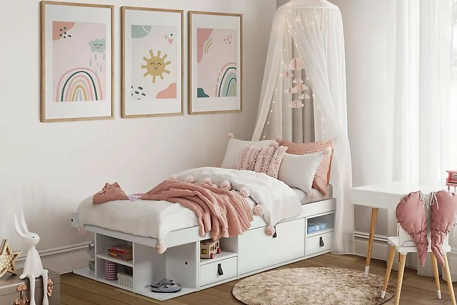 Memomad Schrankbett Bali Single Bett Viel Stauraum, Kiefer Massivholz, mit günstig online kaufen