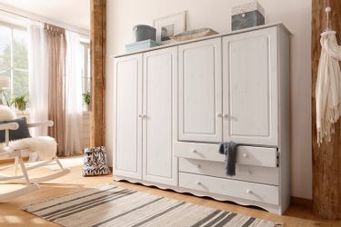 Home affaire Wäscheschrank "Minik" mit geschwungenem Fußsockel, in drei ver günstig online kaufen