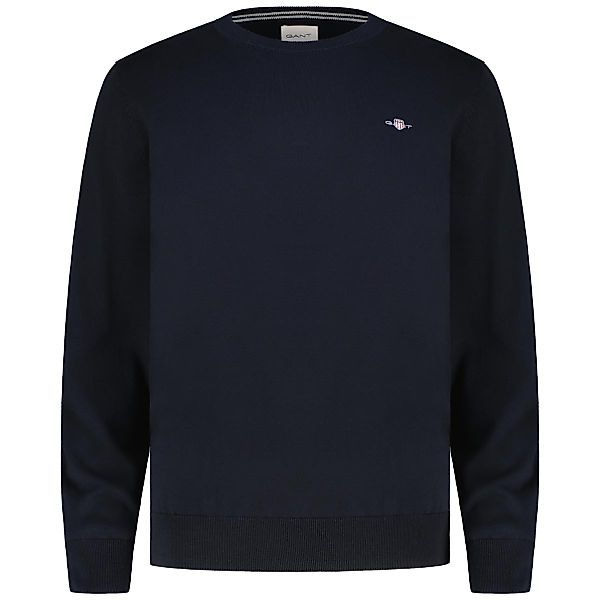 Gant Feinstrickpullover aus Baumwolle Farbe dunkelblau Größe: 4XL günstig online kaufen