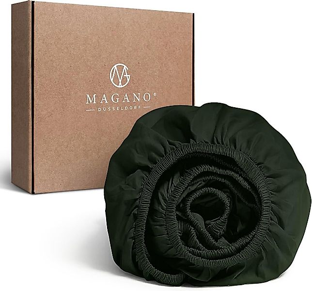 MAGANO Spannbettlaken Bambus & Baumwolle Satin, Luxus Bettlaken, Gummizug: günstig online kaufen