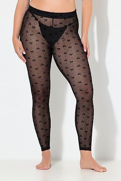 Ulla Popken Feinstrumpfhose Strumpf-Leggings Mesh Schleifen Stretchkomfort günstig online kaufen
