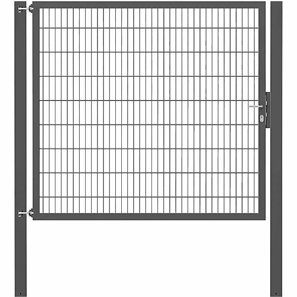 Einzeltor Flexo Plus 200 cm x 180 cm Pfosten 100 cm x 100 cm Anthrazit günstig online kaufen