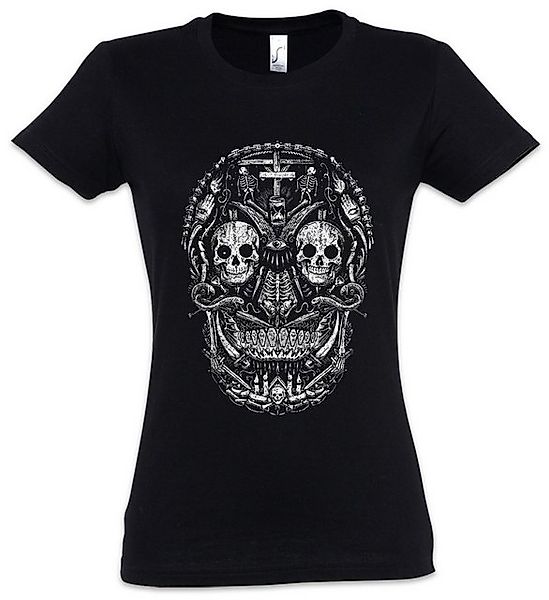 Urban Backwoods Print-Shirt Mexican Skull I Damen T-Shirt Schädel Sugar Gan günstig online kaufen