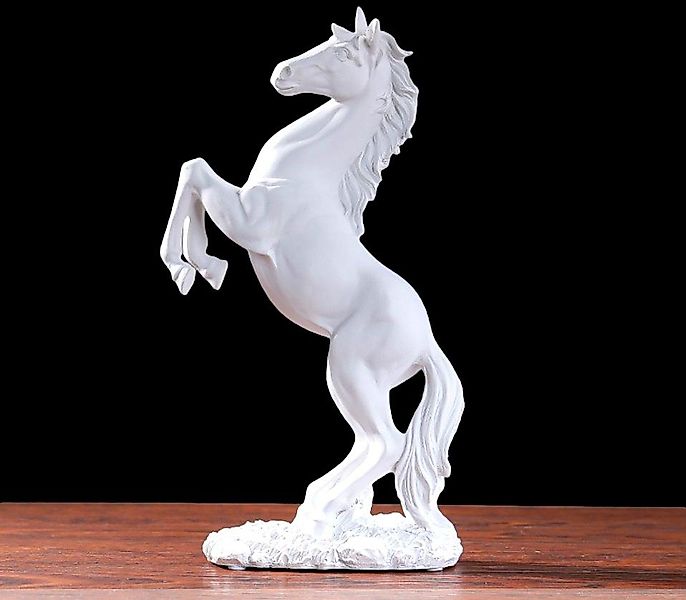 BAYLI Skulptur Stehendes Pferd auf Sockel günstig online kaufen