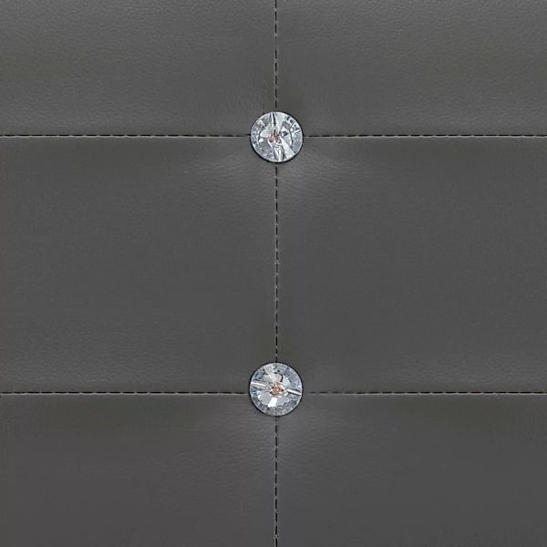 Bett Mit Memory-schaum-matratze Grau Kunstleder 90×200cm günstig online kaufen
