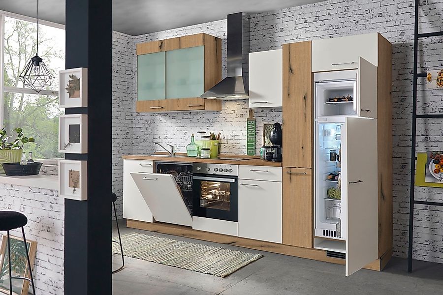 KOCHSTATION Küchenzeile ""KS-Trea", wahlweise mit E-Geräten, höhenverstellb günstig online kaufen